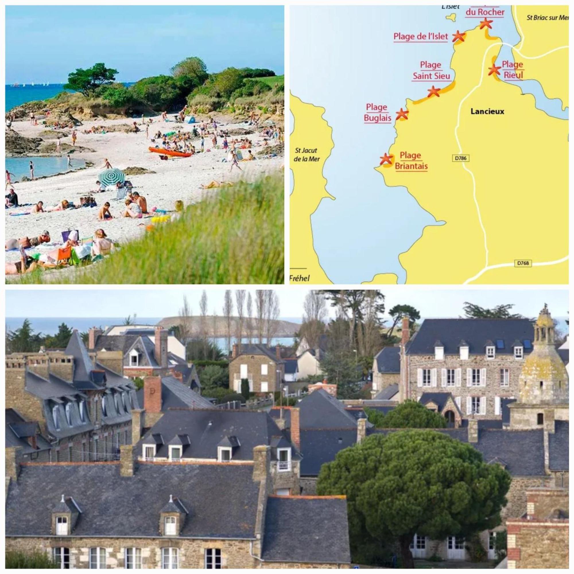 Maison Familiale Sur La Cote D'Emeraude Lancieux Exteriör bild